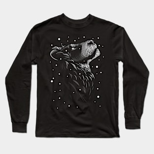 Snowing white lion Long Sleeve T-Shirt